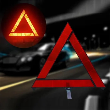 Предупреждающий О аварийной Поломке Автомобиля Треугольник Красный Светоотражающий Угроза Безопасности Автомобильный Штатив Сложенный Отражатель Знака Остановки Reflectante