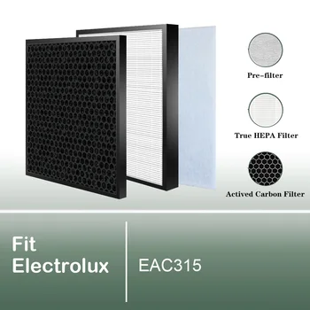 Замена фильтра очистителя воздуха для Electrolux EAC315 с активированным углем и набором фильтров HEPA