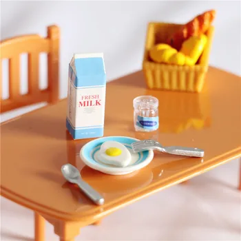 Кукольный дом миниатюрная модель игрушки для еды реквизит для съемки декорации жизни в упаковке яйцо молоко