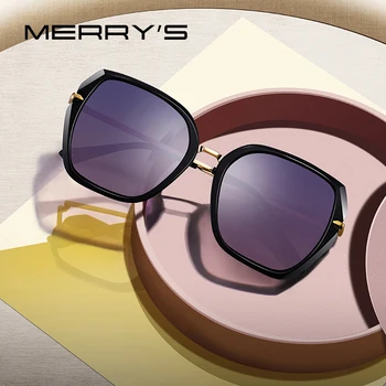 MERRYS DESIGN Женские Винтажные Поляризованные солнцезащитные очки с Кошачьим глазом, женские роскошные брендовые трендовые солнцезащитные очки с защитой UV400 S6182