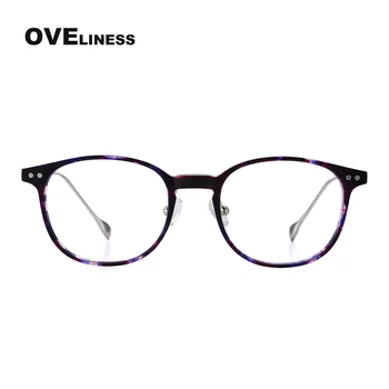 Модными ретро-оправами для очков, круглой оправой для очков для женщин и мужчин, винтажными очками от близорукости, корейскими очками