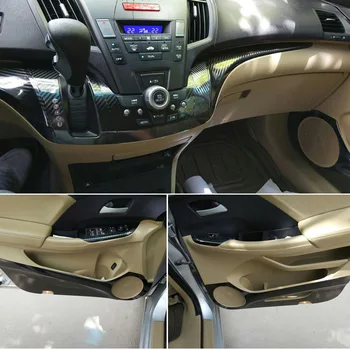 Для Honda Odyssey 2009-2014 Внутренняя Центральная Панель Управления Дверной Ручкой 3D/5d Наклейки Из Углеродного Волокна, Наклейка Для Стайлинга Автомобилей, Обрезанный Винил