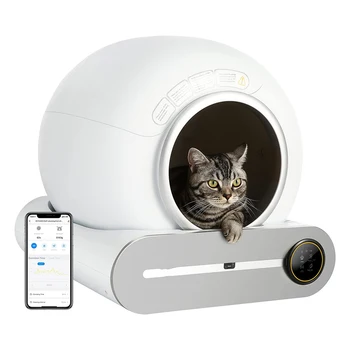 Лучшие продажи товаров для домашних животных Автоматический Ящик для Кошачьего Туалета APP Contoal 36L Интеллектуальный Самоочищающийся OEM Smart Cat Toliet Cat Products