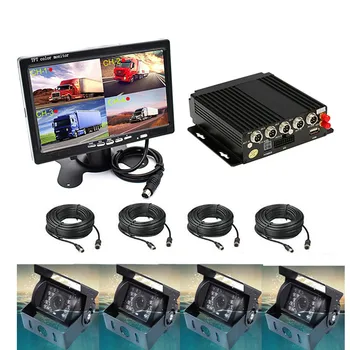 4-канальный Автомобильный видеорегистратор H.264 720P AHD SD 4G Беспроводной GPS видеорегистратор в реальном времени Box +7 