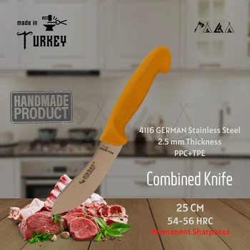 Комбинированный нож для стейка из мяса Серии ATASAN Gold Ручной работы Высококачественные Профессиональные Ножи для шеф-поваров из нержавеющей стали 2021 Турецкий