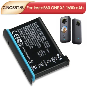 Оригинальная Сменная Батарея CINOSBT/B CINAQBT/A Для Карманной камеры Insta360 ONE X2 Insta360 ONE X3 Перезаряжаемая Батарея 1630 мАч