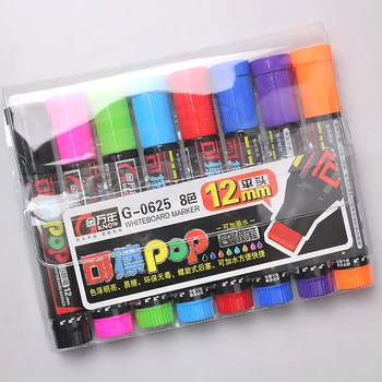 Маркер KNOW POP Art 8 цветов/комплект Набор маркеров с повторным заполнением 12 мм Лучше всего подходит для рекламных материалов для постеров манги
