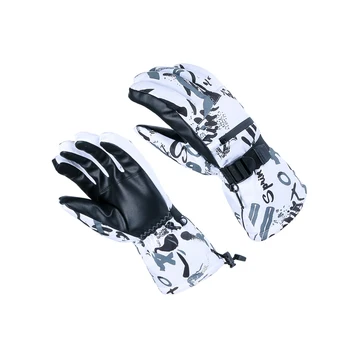 1 пара нескользящих перчаток, ветрозащитных водонепроницаемых перчаток с тепловым сенсорным экраном, для верховой езды, пеших прогулок, скалолазания, катания на лыжах, серый XL