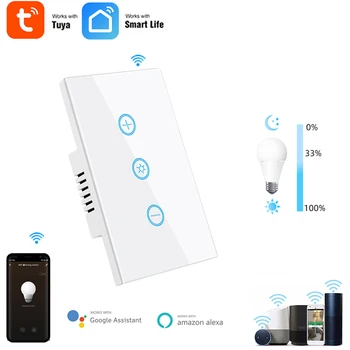 Требуется нейтральный провод Умный выключатель Светодиодная подсветка Smart Life/ приложение tuya Умный выключатель света Работа с Google Home и Alexa Timing