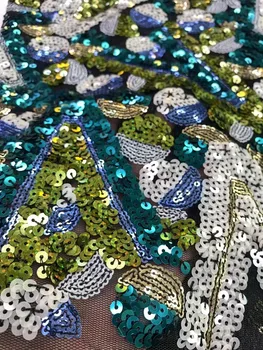 Африканская Кружевная ткань с блестками, Роскошная Французская Нигерийская Тюлевая сетка, Кружевная ткань с Вышивкой, Высококачественный материал для Шитья свадебных платьев