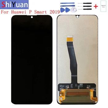 Оригинал для Huawei P Smart 2019 ЖК-дисплей с сенсорным экраном POT LX1 LX2 LX3 Для P Smart 2019 ЖК-экран с заменой рамки