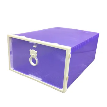 Раздвижная Дверь Пластиковая Утолщенная Прозрачная Коробка для обуви Комбинированный ящик Для хранения Принадлежностей Jul4160