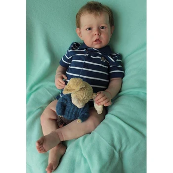 55 см Reborn Baby Dolls Мальчик, мягкие, реалистичные куклы для малышей с кукольными аксессуарами