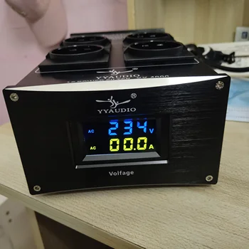 YYAUDIO High qualityHiFi Power Filter аудио Мощность Шумовой Фильтр Усилитель Кондиционер Питания ЕС Розетки Очиститель Полосы Питания