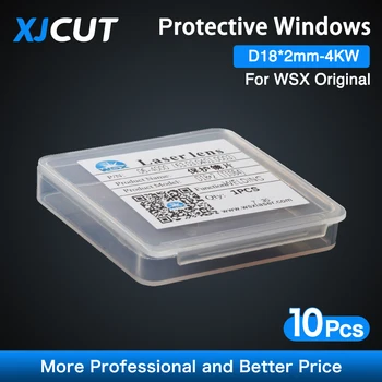 XJCUT 10 шт./лот WSX Оригинальный 18*2 мм 4 кВт Лазерная Ручная Сварка Защитный Объектив Windows 1064nm для Лазерного сварочного аппарата WSX ND18