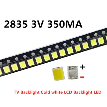 100шт Оригинальный 2835 3528 1210 3V 2W SMD LED для ремонта подсветки телевизора Холодный белый ЖК-дисплей с подсветкой LED