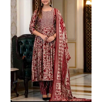 Одежда для свадебной вечеринки, платье Anarkali, комплекты Salwar Kameez от Palazzo Kurta