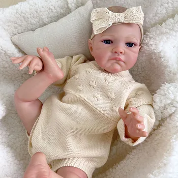 20-дюймовая уже раскрашенная кукла Reborn Baby August Awake Baby 3D картина с видимыми венами Прямая доставка