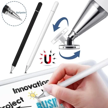 Магнитный стилус Многофункциональные ручки с сенсорным экраном для телефона Планшета Устройства с емкостным экраном для офисного письма Шариковый карандаш