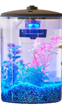 Пластиковый аквариум на 3 галлона со светодиодной подсветкой и фильтром питания