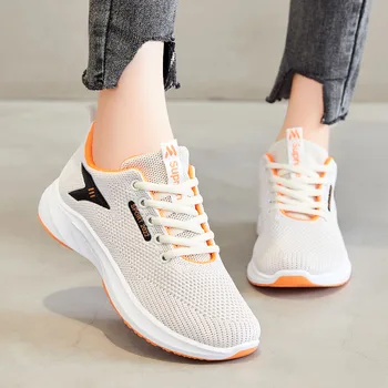 GIOIO/ женские кроссовки 2023, новые удобные легкие дышащие трикотажные кроссовки на теннисной платформе, роскошные кроссовки для бега, баскетбольная обувь