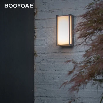 Наружный светодиодный настенный светильник, современное водонепроницаемое настенное освещение для крыльца, балкона IP54, Энергосберегающий светильник для террасы, садовый настенный светильник
