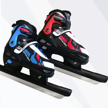 Обувь для катания на коньках, Детская зимняя обувь для роликовых коньков, Детская Регулируемая обувь для катания на коньках, теплая обувь для мальчиков и девочек, Спортивная обувь на открытом воздухе