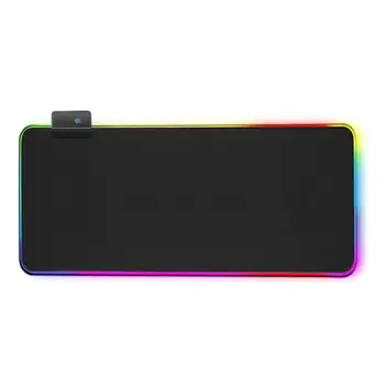 Светодиодная RGB клавиатура для ноутбука Настольный коврик XXL с красочным освещением, светящийся настольный игровой коврик для мыши, Ковер, Компьютерный большой коврик для мыши