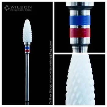 Керамика WILSON Bullet Shape Fine White Ceramic (6400601)-Сверло для керамических ногтей/Инструменты/Гвозди/Uñas Accesorios Y Herramientas/Аксессуары для ногтей