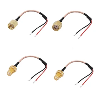 RP SMA/SMA для мужчин и женщин с электронным проводом, луженый провод, кабель-удлинитель RF