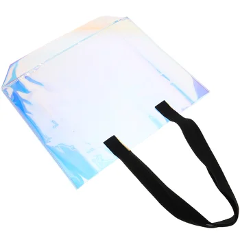 Радужная сумка-тоут, подарочная упаковка, сумки из ПВХ, водонепроницаемая сумка для покупок через плечо