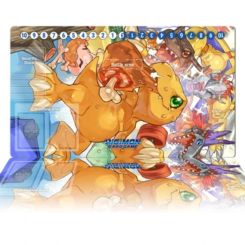Digimon Playmat Agumon Greymon Wargreymon Metal Greymon TCG CCG Карточная Игра Коврик Для Настольной Игры Аниме Коврик Для Мыши Пользовательские Зоны Настольных Ковриков
