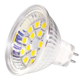 15Led MR16 5050 5060 SMD Точечная лампа С Регулируемой Яркостью 12 В 24 В Галогенная лампа Заменить Равную 35 Вт Lanscape Lamp10 шт./лот