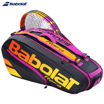 Purple Edition BABOLAT Pure Aero Rafa 6 pack Теннисная Сумка Nadal Court Сумка Для теннисных Ракеток Прочный Рюкзак Унисекс Для Паделя и Сквоша Tenis