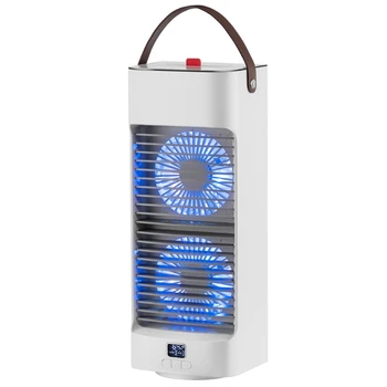 1 комплект Мини-персонального кондиционера Увлажнитель воздуха Белый Со светодиодным USB-настольным вентилятором