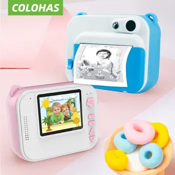 Детская камера с принтом, Милые детские моментальные цифровые фотографии, детское видео, Моментальная камера, игрушка для девочки, подарок для мальчика на День рождения
