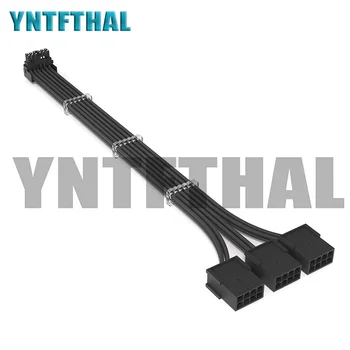 Новый 3x8pin PCI-e-16Pin (12 + 4pin) PCI-e 5,0 12VHPWR Удлинительный кабель с 16-контактными втулками GPU 3090 RTX4090 RTX 4000 RTX4080