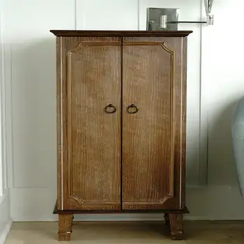 Шкаф для ювелирных изделий с замком - вишневый дуб