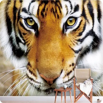 beibehang Пользовательские фотообои Тигр животное обои фон спальни большая фреска настенное искусство фрески гостиная домашний декор