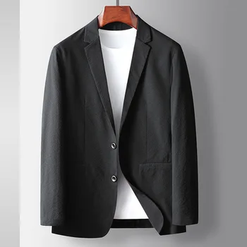 B2241-Мужской костюм Four Seasons, повседневное свободное пальто, деловой