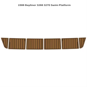 1988 Bayliner 3288 3270 Платформа для Плавания Ступенчатая Лодка EVA Пенопласт Палуба Из Тикового Дерева Коврик Для Пола