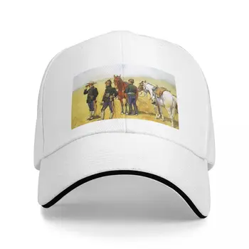 Бейсболка для мужчин и женщин Snapback ”The Scouting Party” Фредерика Ремингтона, Пушистая шапка, Шапки дальнобойщиков, Военная кепка, мужская кепка