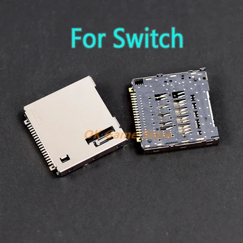 30 шт./лот Оригинальный слот для игровых карт Гнездо для Nintend Switch NS консоли Замена деталей переключателя без отверстия