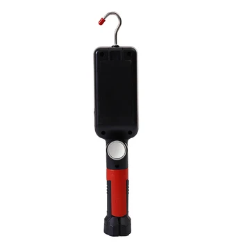 Светодиодный рабочий светильник, портативный фонарик с магнитным крючком, фонарь для кемпинга, USB Cob, перезаряжаемый фонарик 18650
