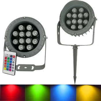 Светодиодный садовый светильник, ландшафтные светильники, водонепроницаемая уличная лампа с дистанционным управлением RGB, газонная лампа для наружного двора Remote110V220V