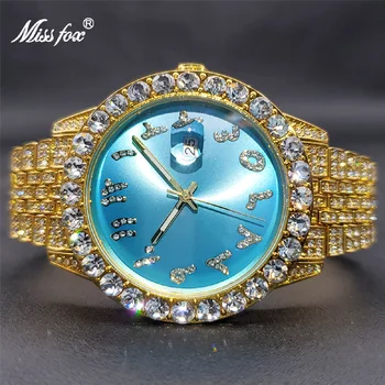 Новые модные брендовые часы из натуральной кожи для женщин, уникальные льдисто-голубые вечерние роскошные часы под платье, женские ювелирные изделия, подарок оптом