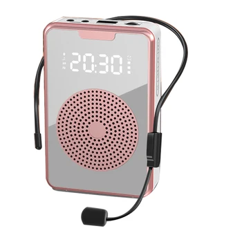 Беспроводной усилитель голоса Bluetooth Микрофон Динамик с микрофонной гарнитурой, для гида-