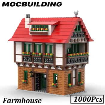 Модульный Городской Дом Фермерский дом Farmhouse MOC Building Block Model DIY Education Brick Детская игрушка в подарок