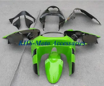 Мотоциклетные Обтекатели Комплект для KAWASAKI Ninja ZX 9R 98 99 ZX-9R 1998 1999 ABS Впрыск Зеленый Глянцевый Черный Кузов Комплект