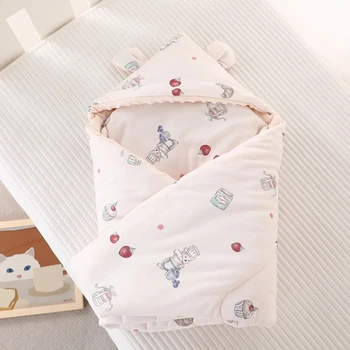 90x90 см Пеленальное Одеяло для новорожденных, Одеяло для душа, Тканевый Спальный мешок для Младенцев